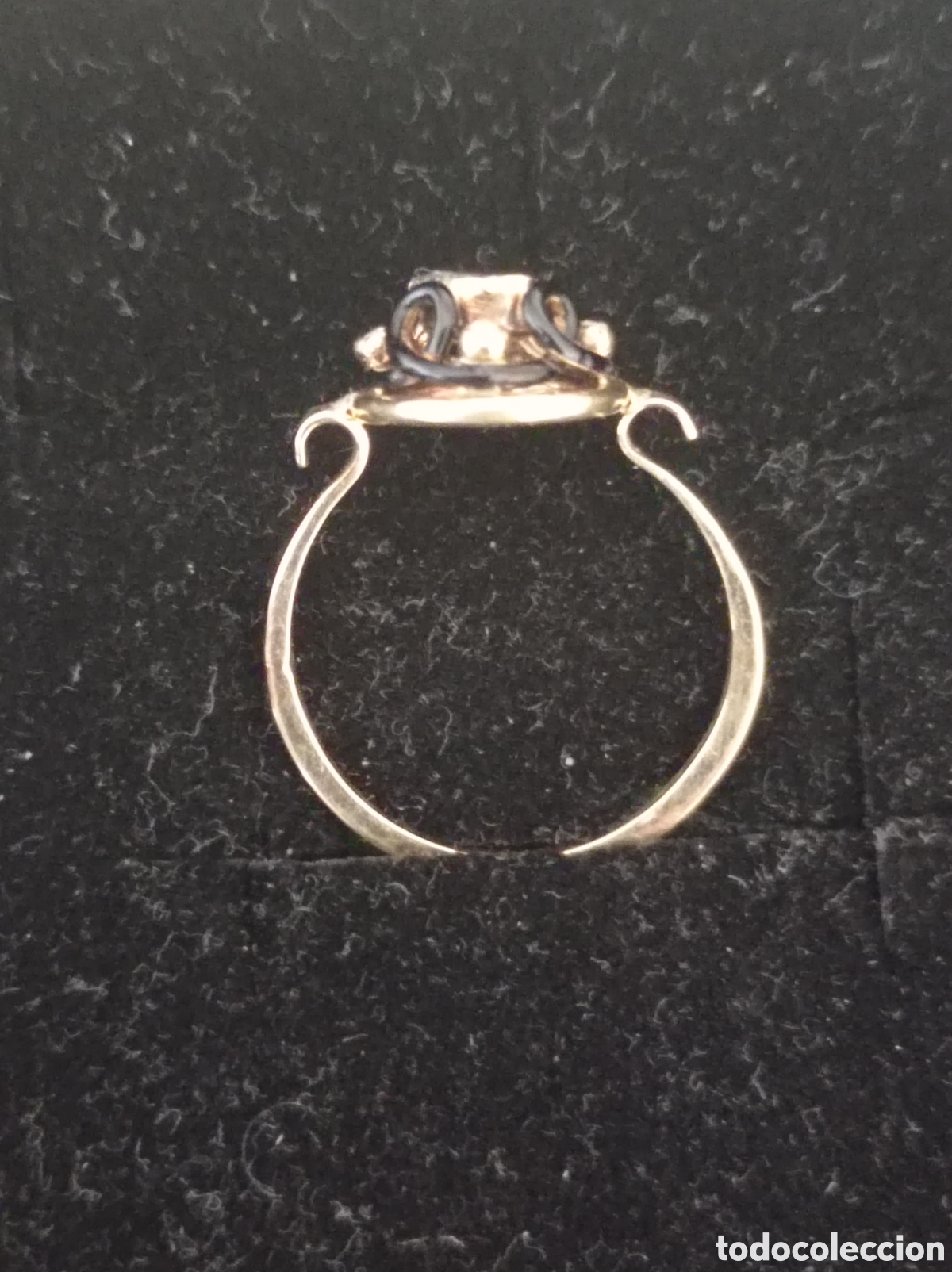 Joyeria: Anillo antiguo de oro y diamante - Foto 2