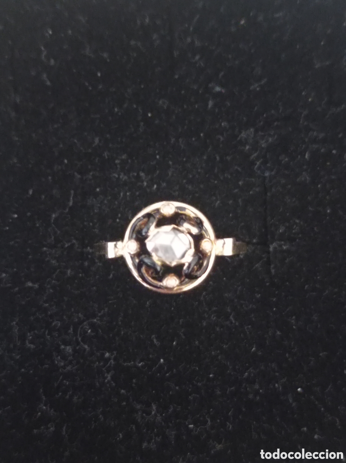 Joyeria: Anillo antiguo de oro y diamante - Foto 1