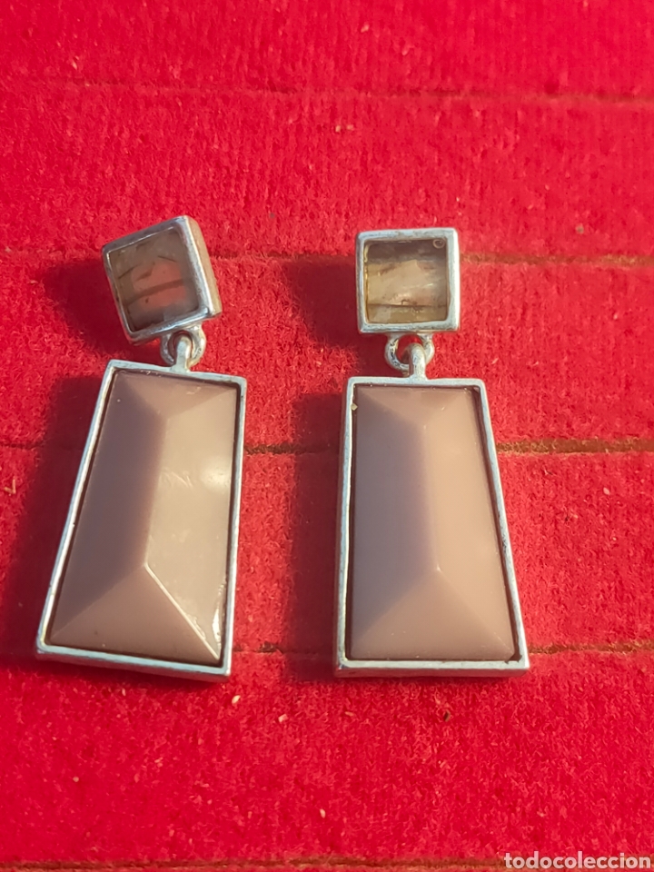 Joyeria: Pendientes piedra esmaltada - Foto 1