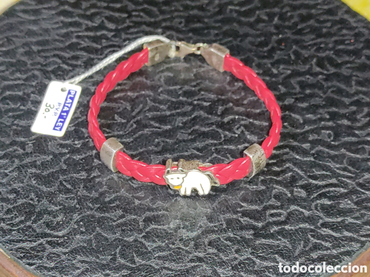Joyeria: Pulsera juvenil de plata de ley y cuero - Foto 2
