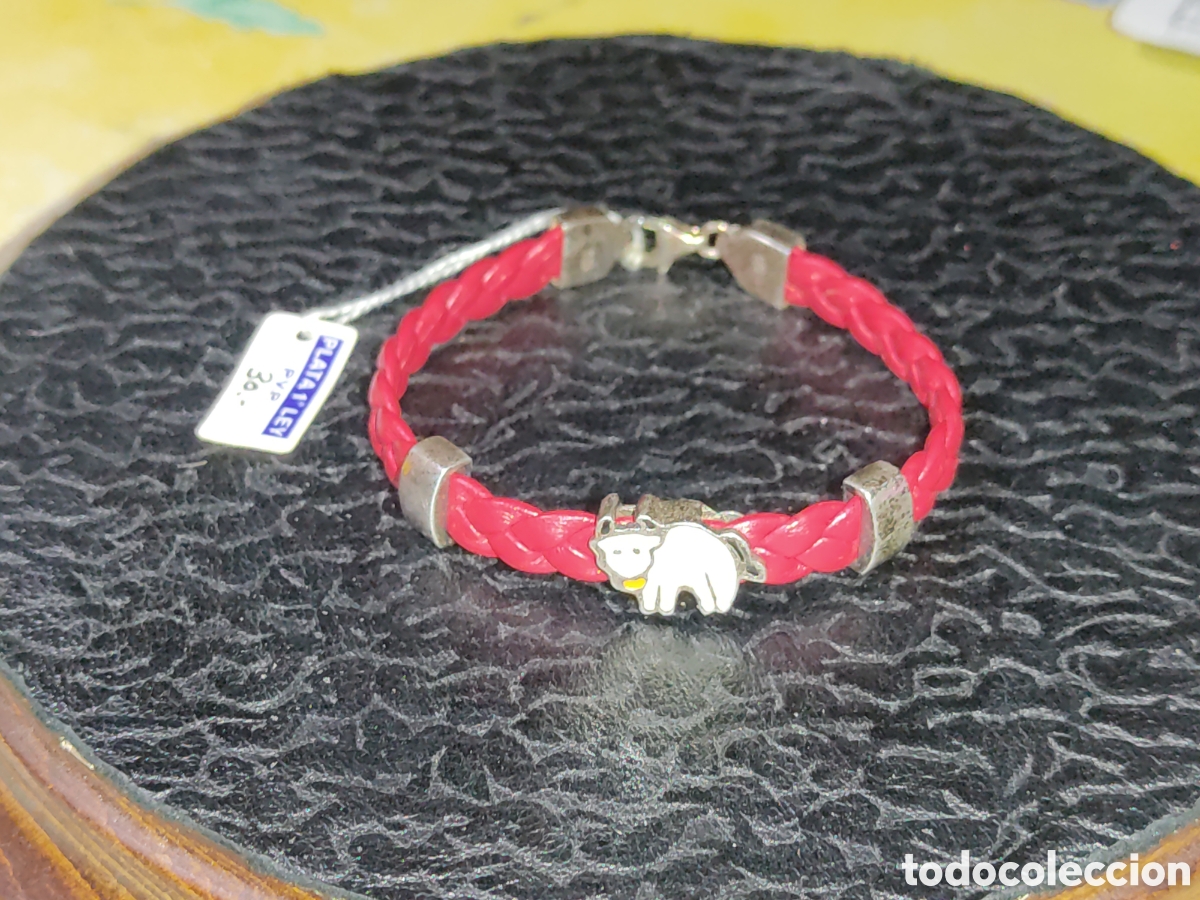 Joyeria: Pulsera juvenil de plata de ley y cuero - Foto 3