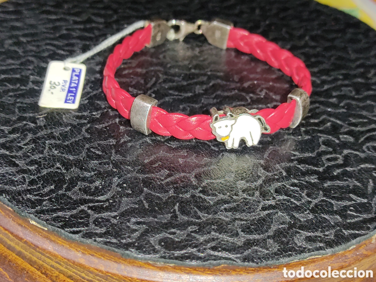 Joyeria: Pulsera juvenil de plata de ley y cuero - Foto 1