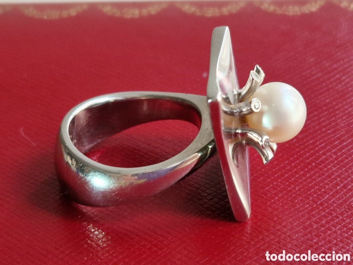 Joyeria: ANILLO DE PLATA DE LEY CONTRASTES CON PERLA - Foto 5