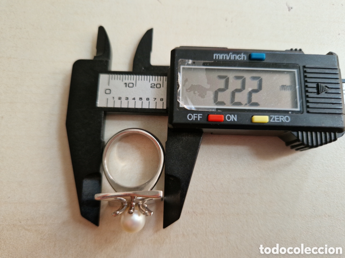 Joyeria: ANILLO DE PLATA DE LEY CONTRASTES CON PERLA - Foto 8