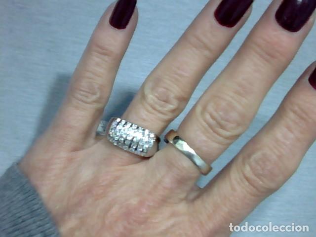 Joyeria: anillo oro blanco 18 kts con diamantes - Foto 3