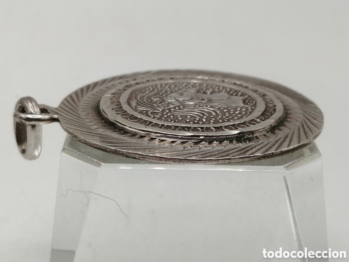 Joyeria: Colgante azteca plata de ley. M&eacute;xico - Foto 3