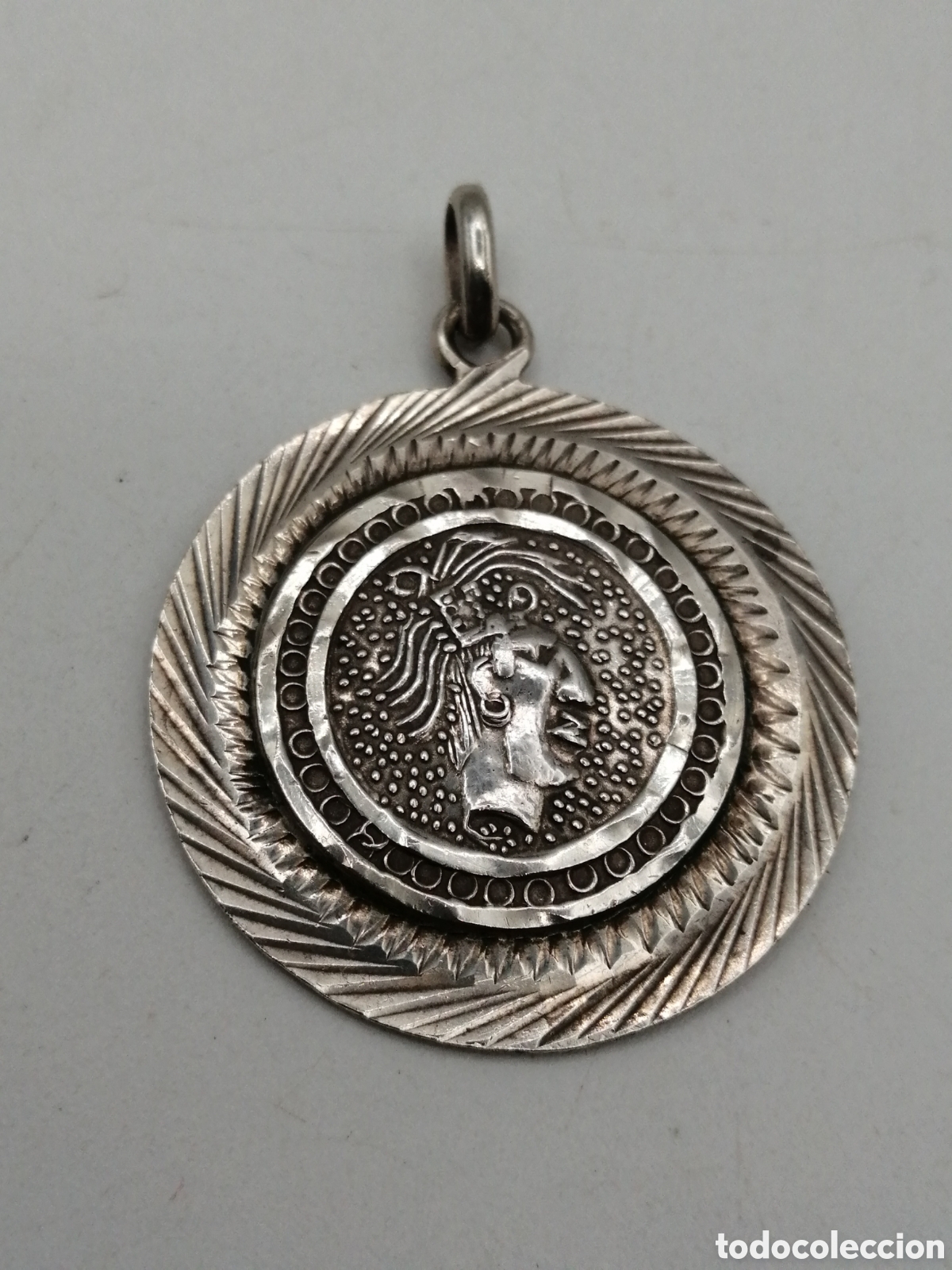 Joyeria: Colgante azteca plata de ley. M&eacute;xico - Foto 1