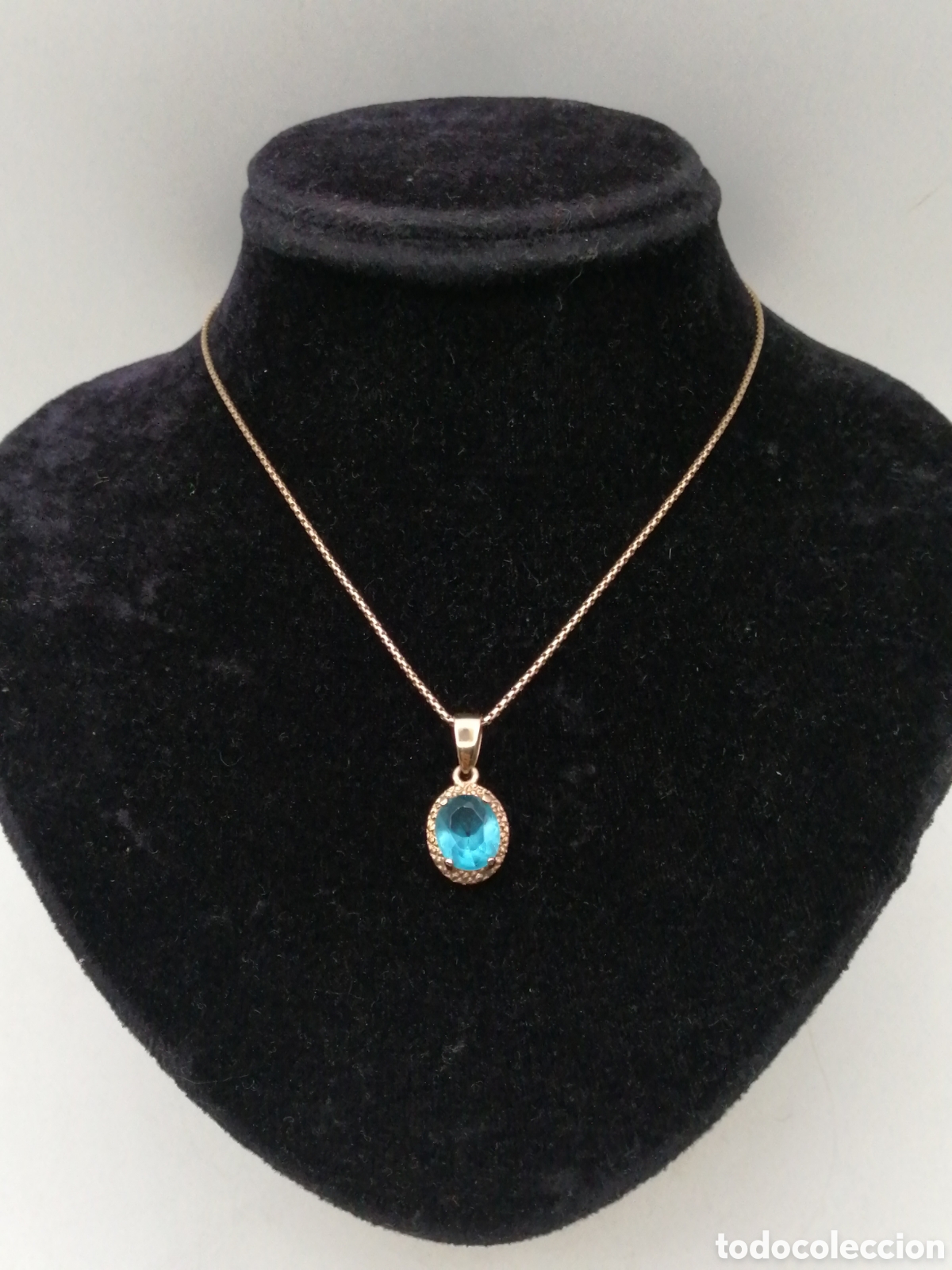 Joyeria: Cadena y colgante metal chapado oro - Foto 1