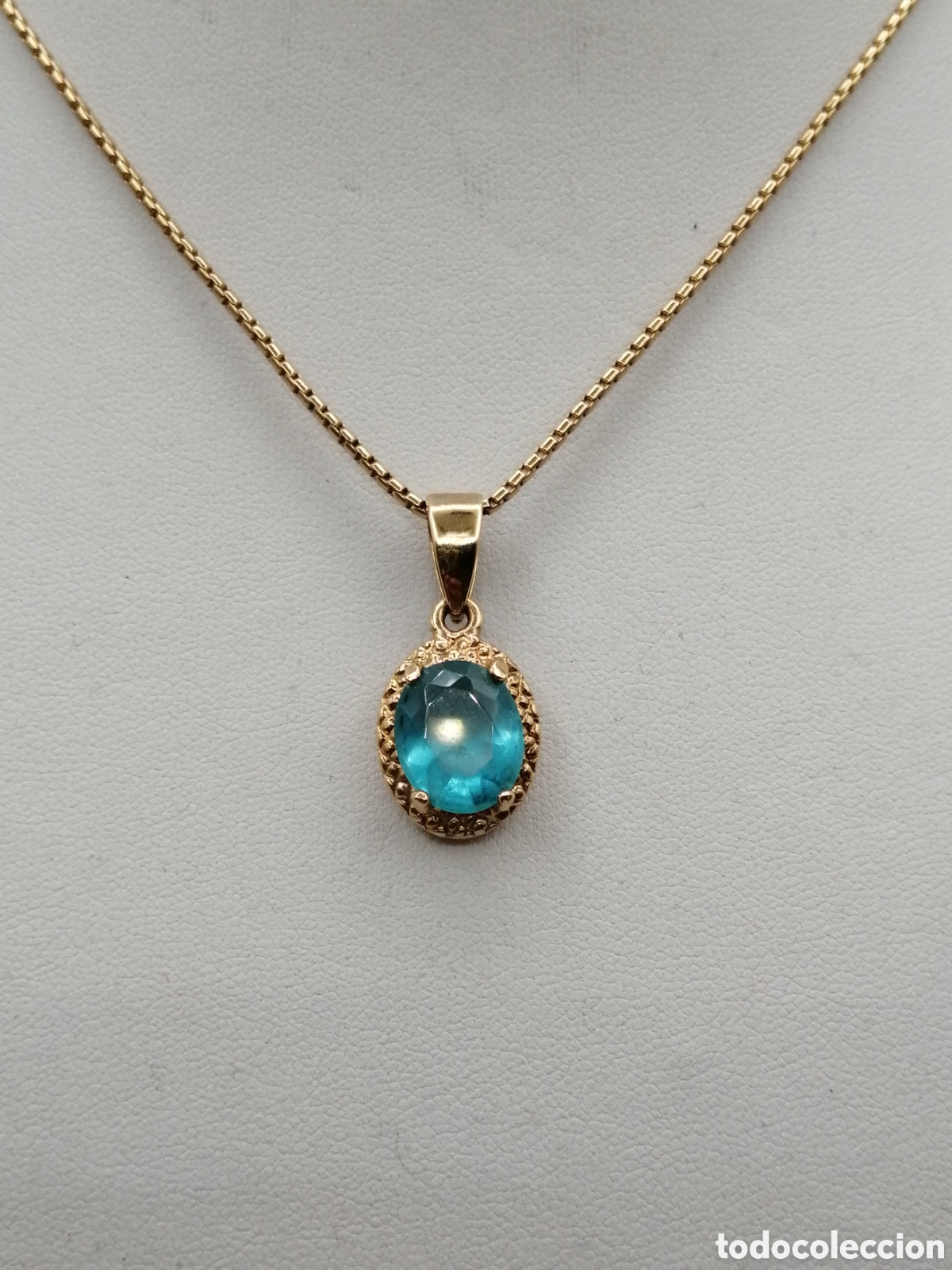 Joyeria: Cadena y colgante metal chapado oro - Foto 3