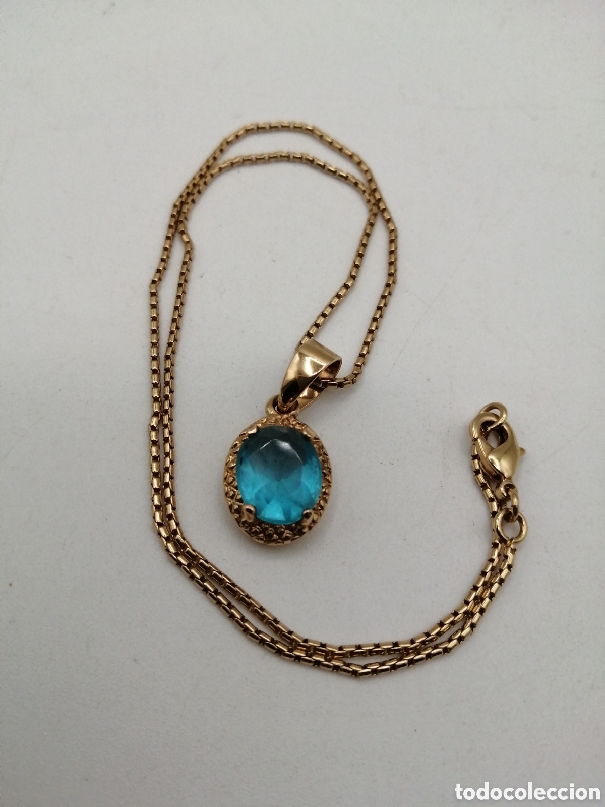 Joyeria: Cadena y colgante metal chapado oro - Foto 6