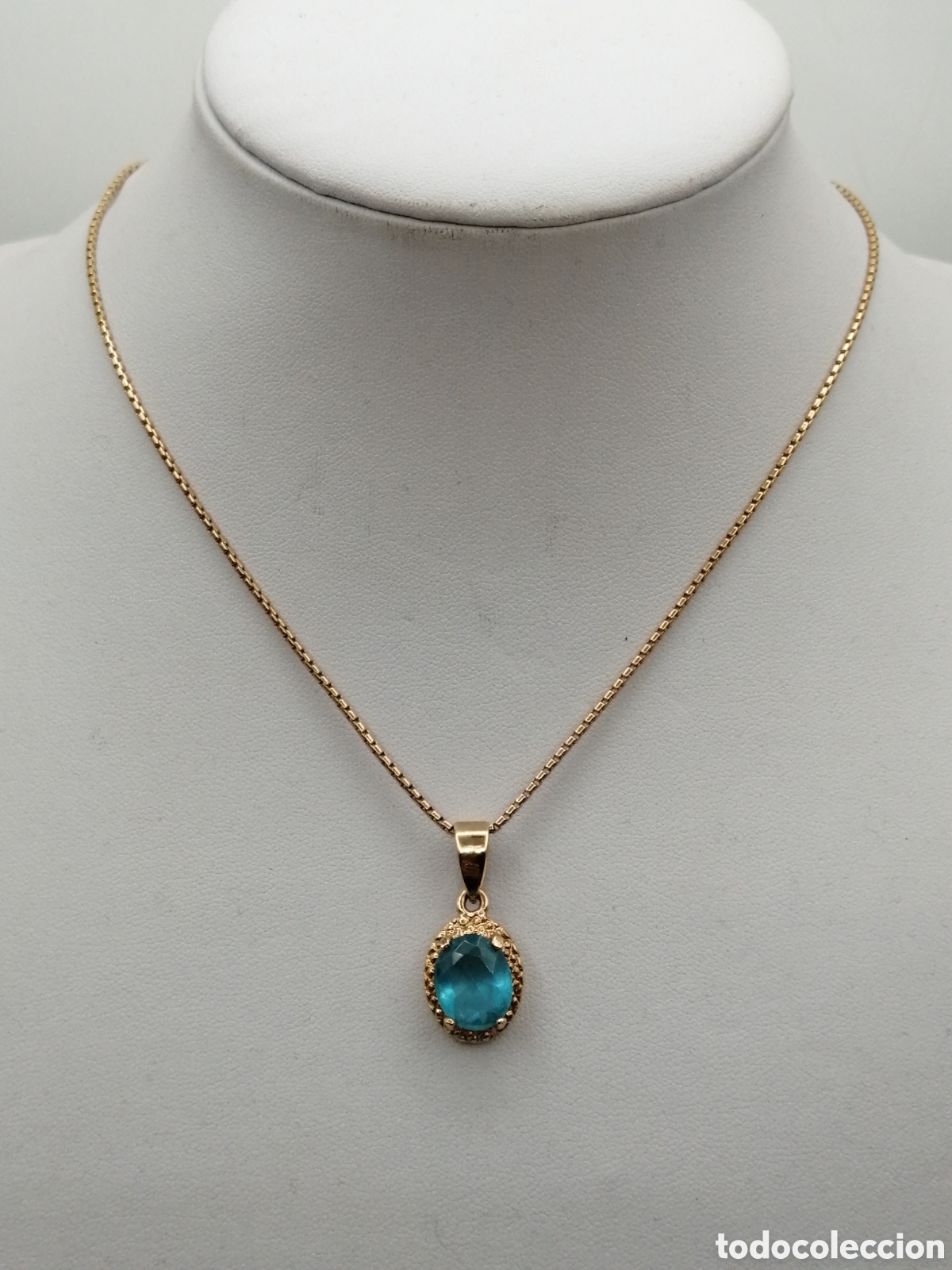 Joyeria: Cadena y colgante metal chapado oro - Foto 2