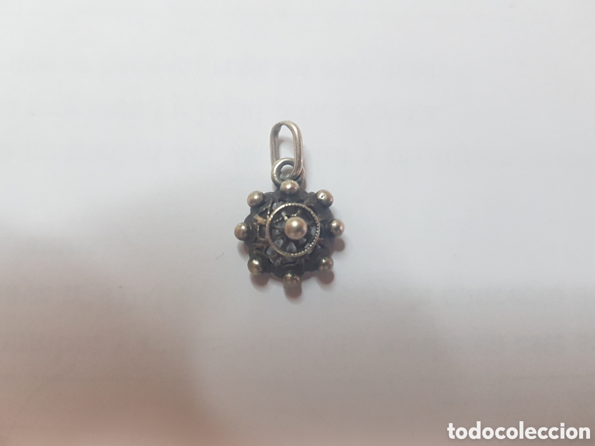 Joyeria: #112 Colgate bot&oacute;n charro plata de ley 925 2cm - Foto 1