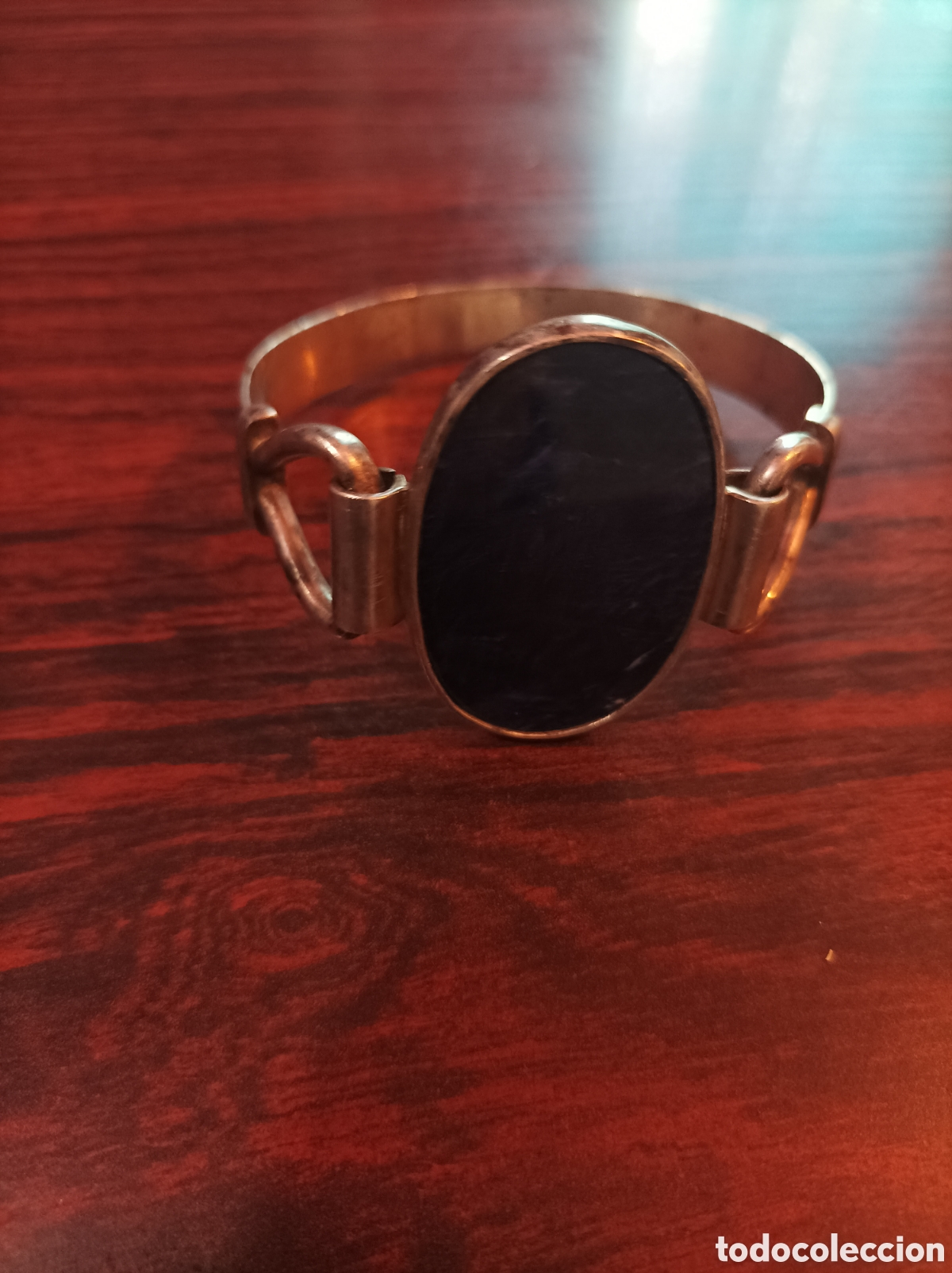 Joyeria: Pulsera ca&ntilde;a plata con lapisl&aacute;zuli - Foto 1