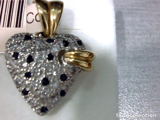 Joyeria: corazon oro blanco 18 kts y diamantes - Foto 1