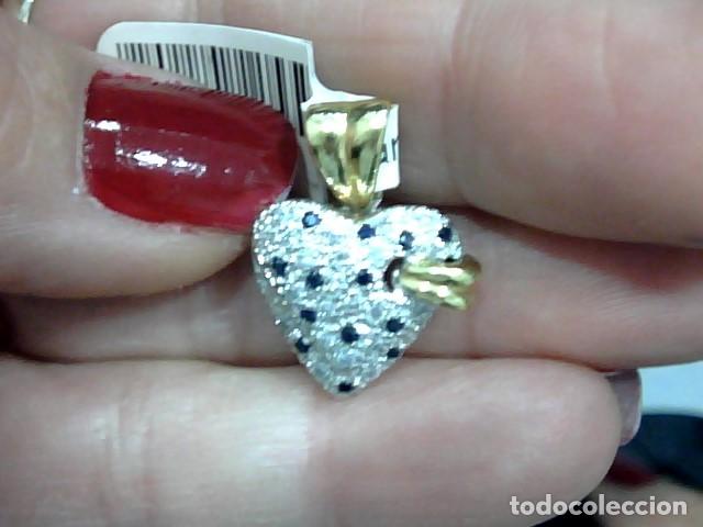 Joyeria: corazon oro blanco 18 kts y diamantes - Foto 2