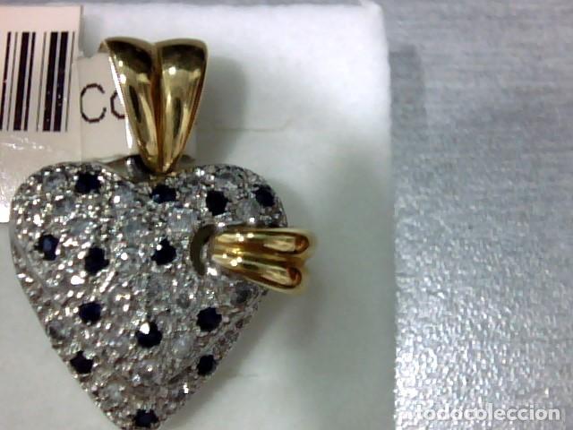Joyeria: corazon oro blanco 18 kts y diamantes - Foto 3
