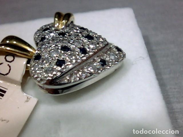 Joyeria: corazon oro blanco 18 kts y diamantes - Foto 4