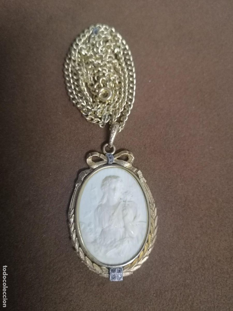 Joyeria: COLGANTE CON MEDALLON MODERNISTA - Foto 2