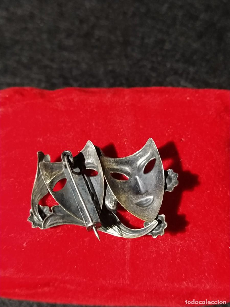 Joyeria: BROCHE - PLATA - 925 - MASCARAS - Foto 2