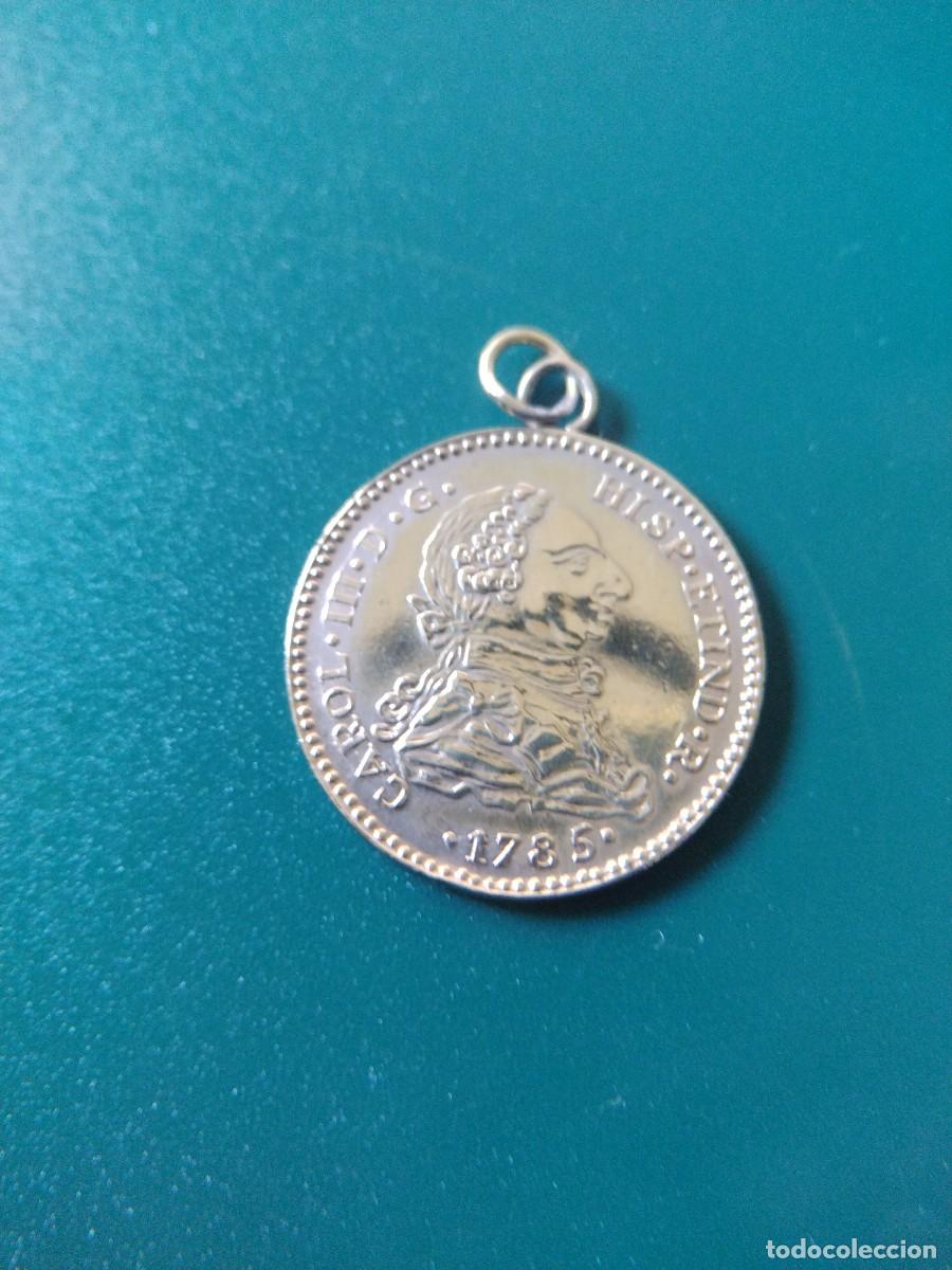 Joyeria: Colgante moneda Carlos III 1785 - Foto 1