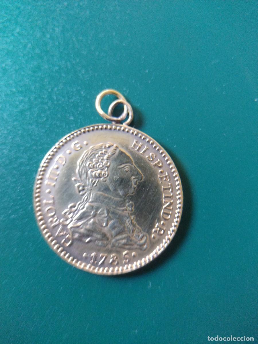Joyeria: Colgante moneda Carlos III 1785 - Foto 2