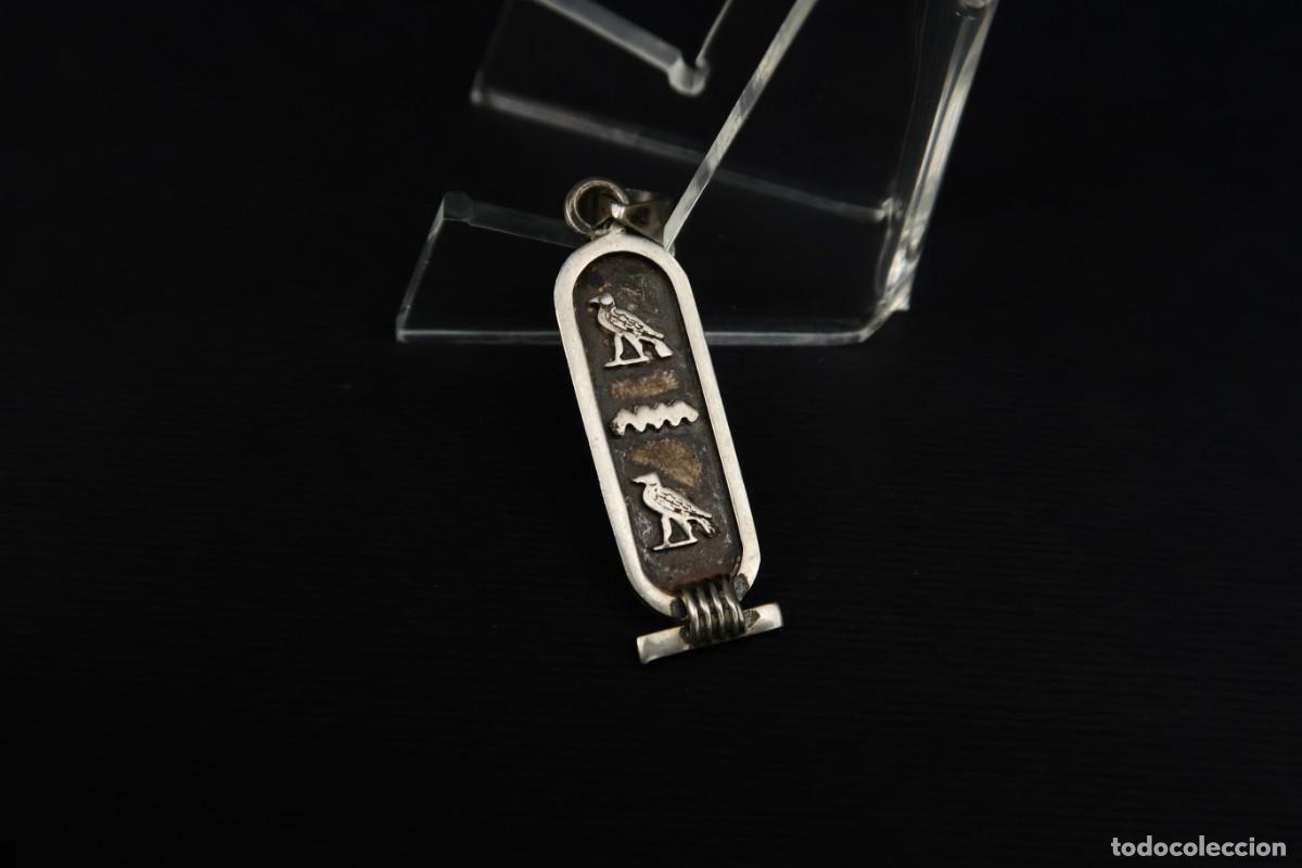 Joyeria: Antiguo Colgante de Plata Egipto - Foto 2