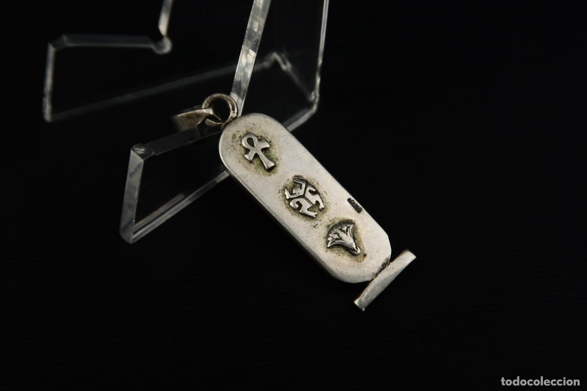 Joyeria: Antiguo Colgante de Plata Egipto - Foto 3