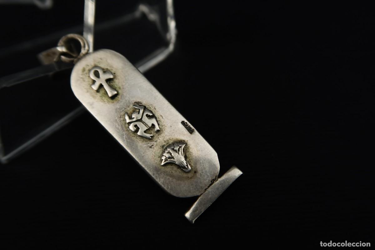 Joyeria: Antiguo Colgante de Plata Egipto - Foto 4