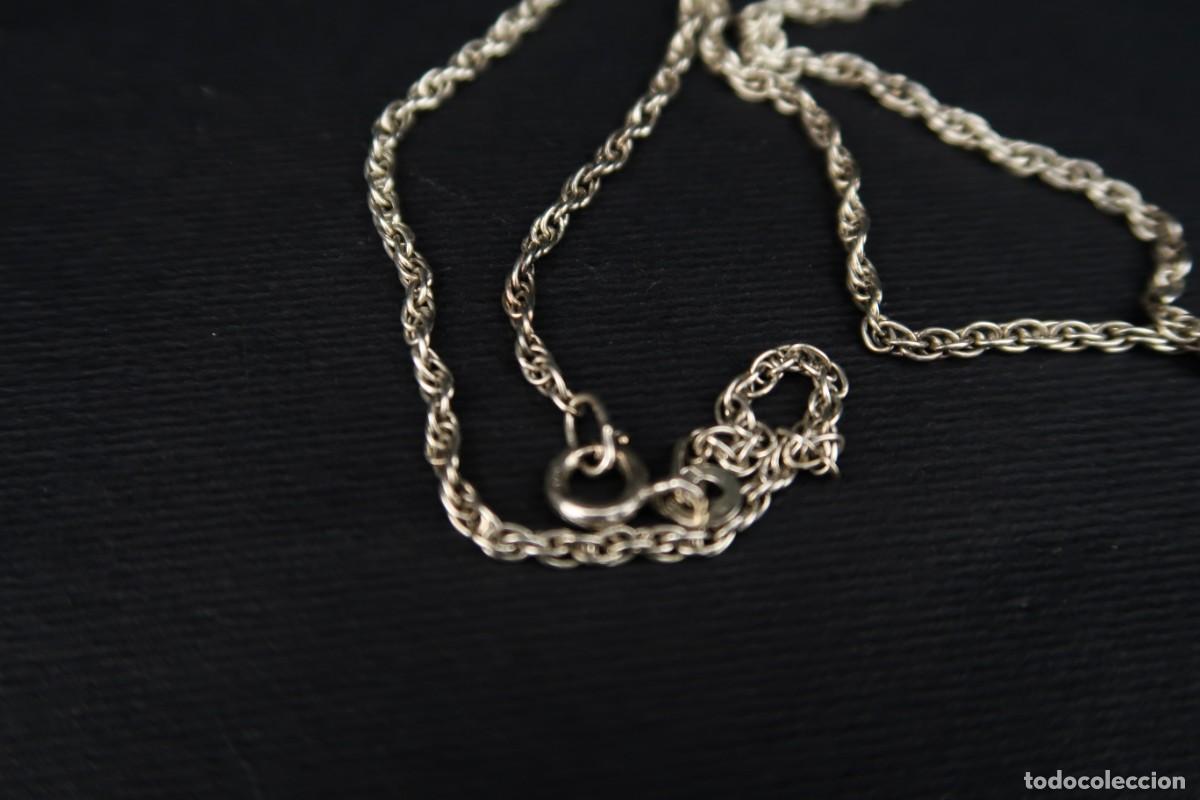 Joyeria: Antiguo Colgante de Plata con Cadena - Foto 4