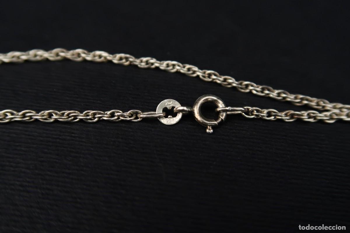 Joyeria: Antiguo Colgante de Plata con Cadena - Foto 5