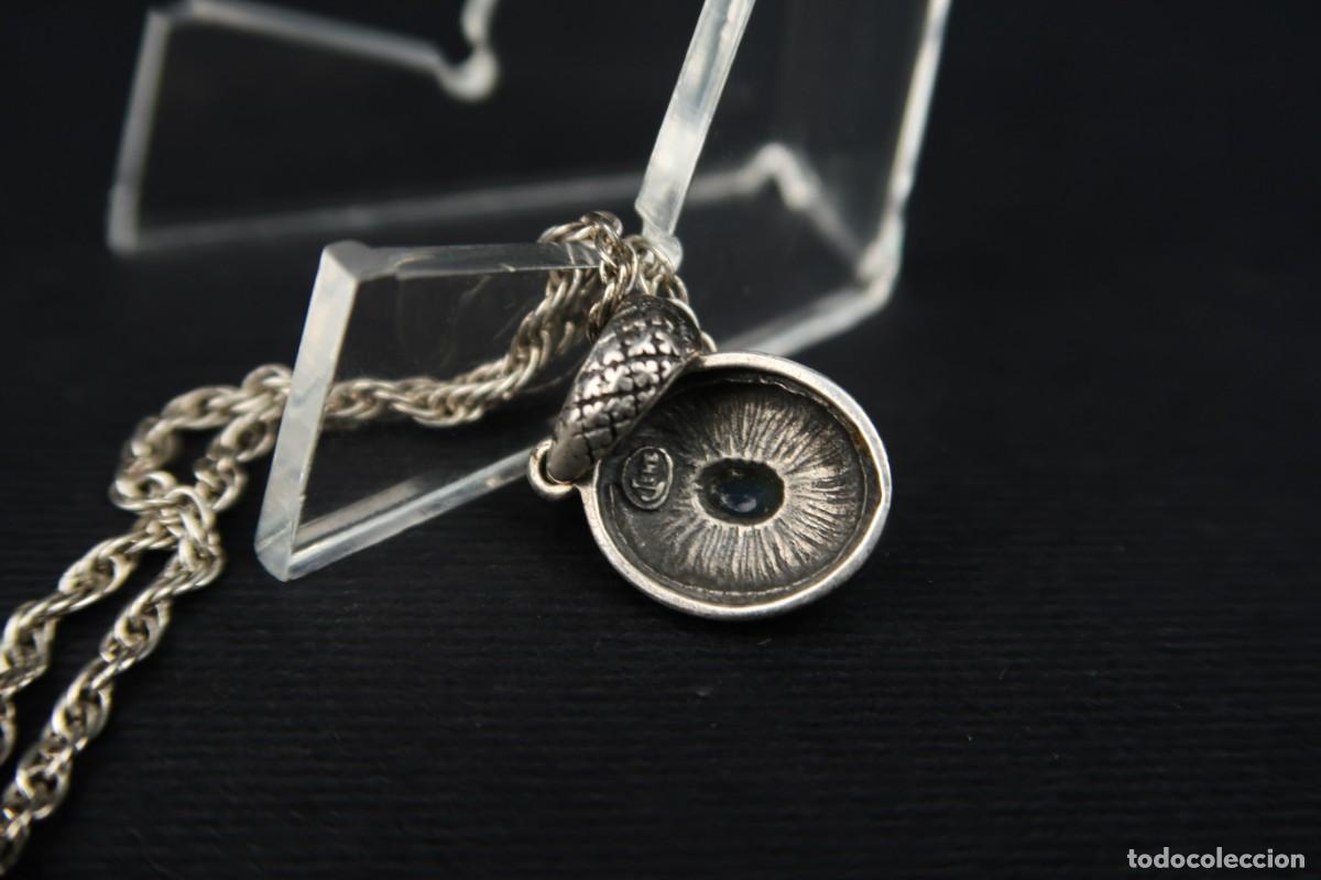 Joyeria: Antiguo Colgante de Plata con Cadena - Foto 7