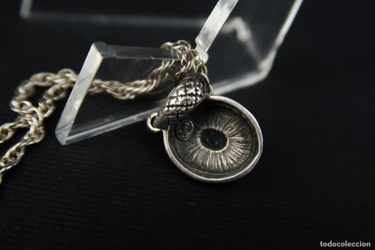 Joyeria: Antiguo Colgante de Plata con Cadena - Foto 8
