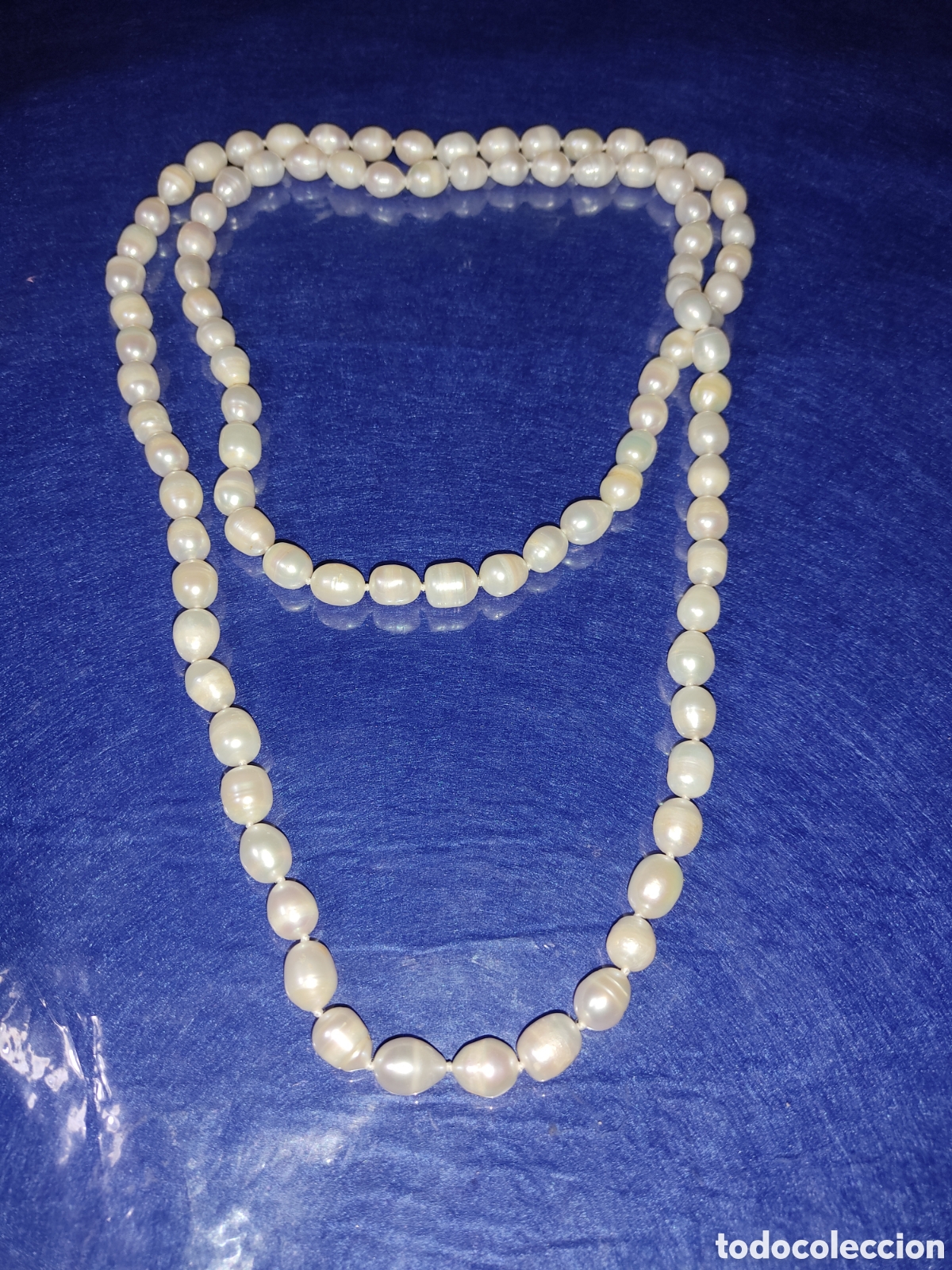 Joyeria: Collar largo o 2 vueltas de perlas barrocas. - Foto 1