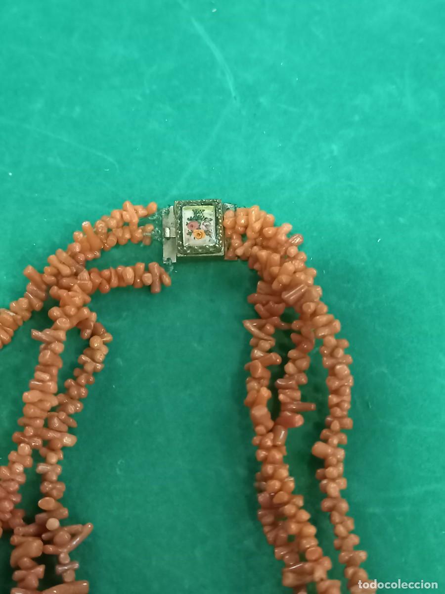 Joyeria: Gargantilla en coral rojo, antiguo. REF-333--ca3 - Foto 2