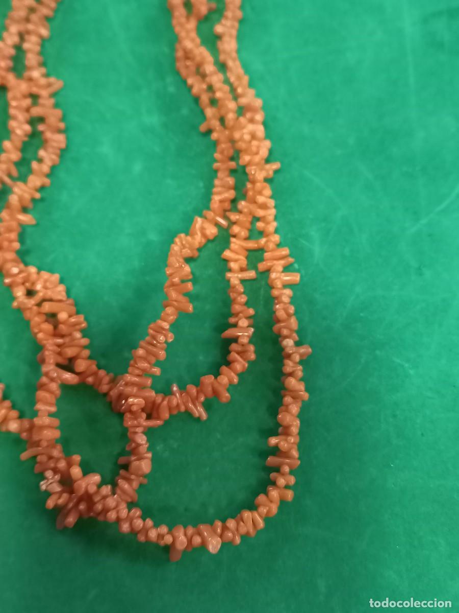 Joyeria: Gargantilla en coral rojo, antiguo. REF-333--ca3 - Foto 3