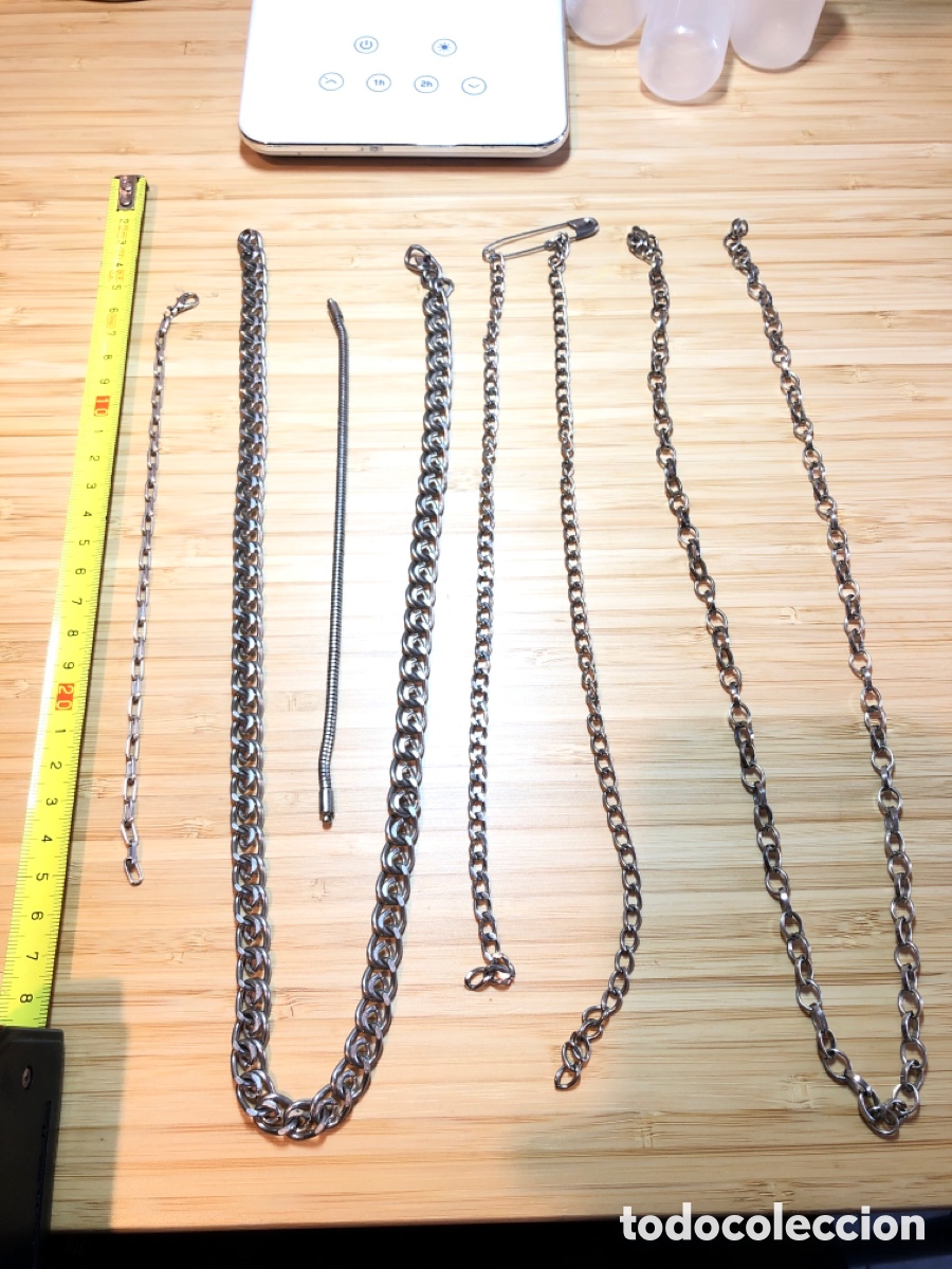 Joyeria: Lote eslabones en forma de cadenas y collares (L60) - Foto 1