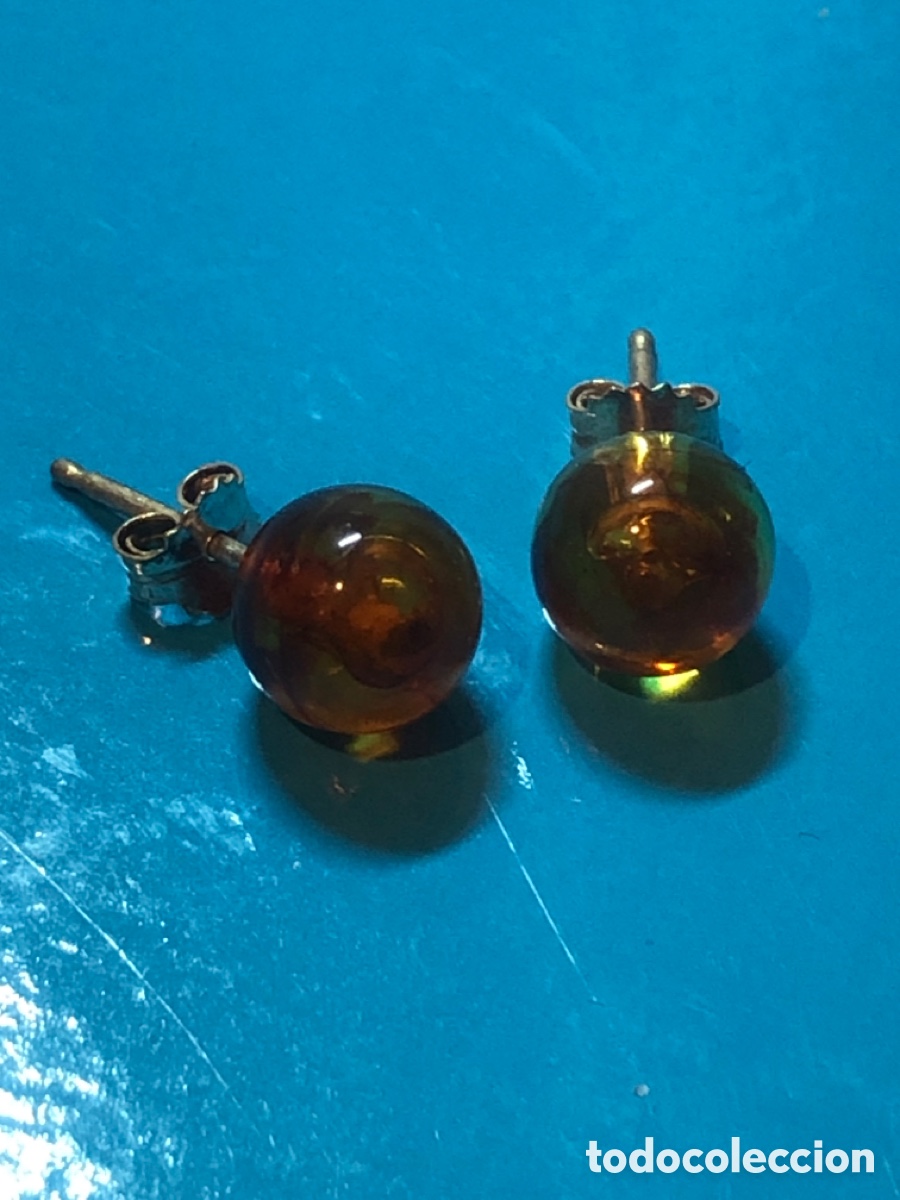 Joyeria: Lote pendientes simil ambar (L60) - Foto 2
