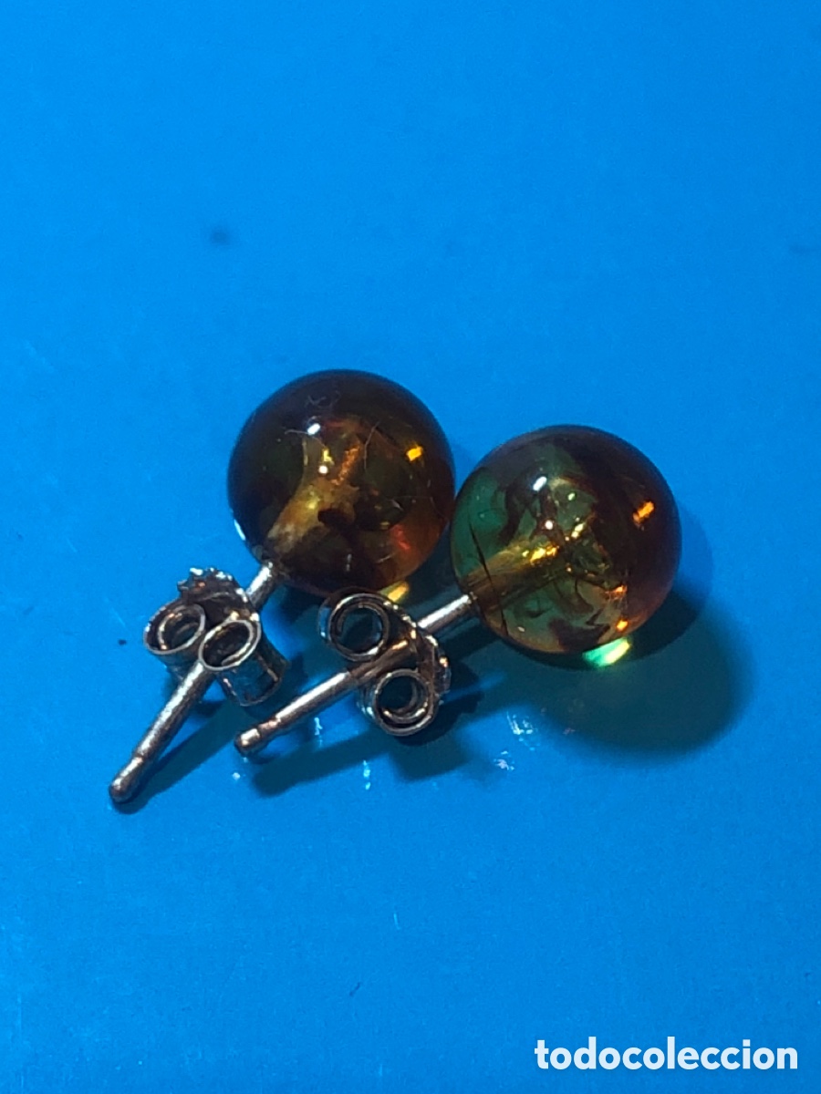 Joyeria: Lote pendientes simil ambar (L60) - Foto 1