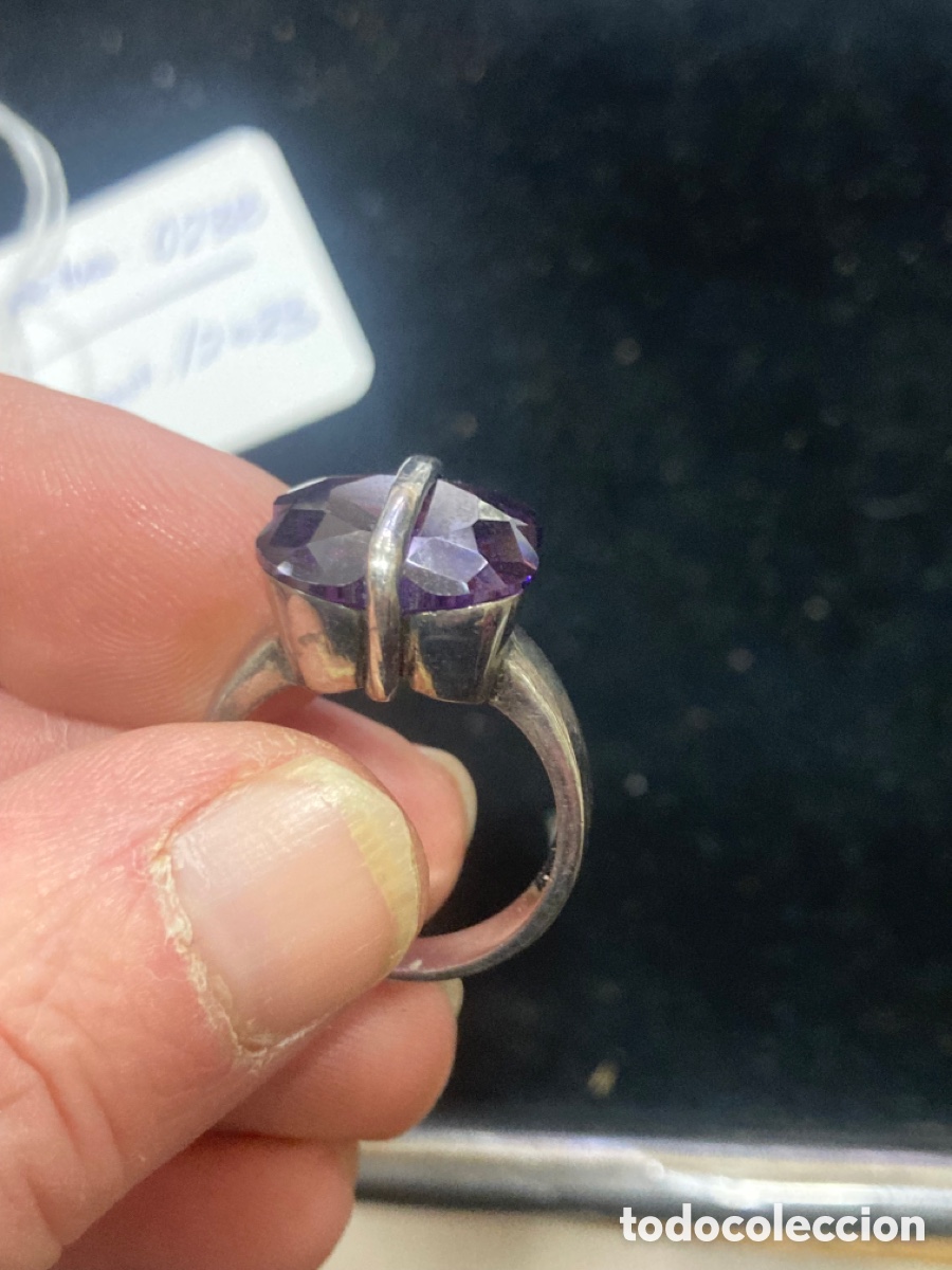 Joyeria: Bonito anillo de plata y amatista - Foto 4