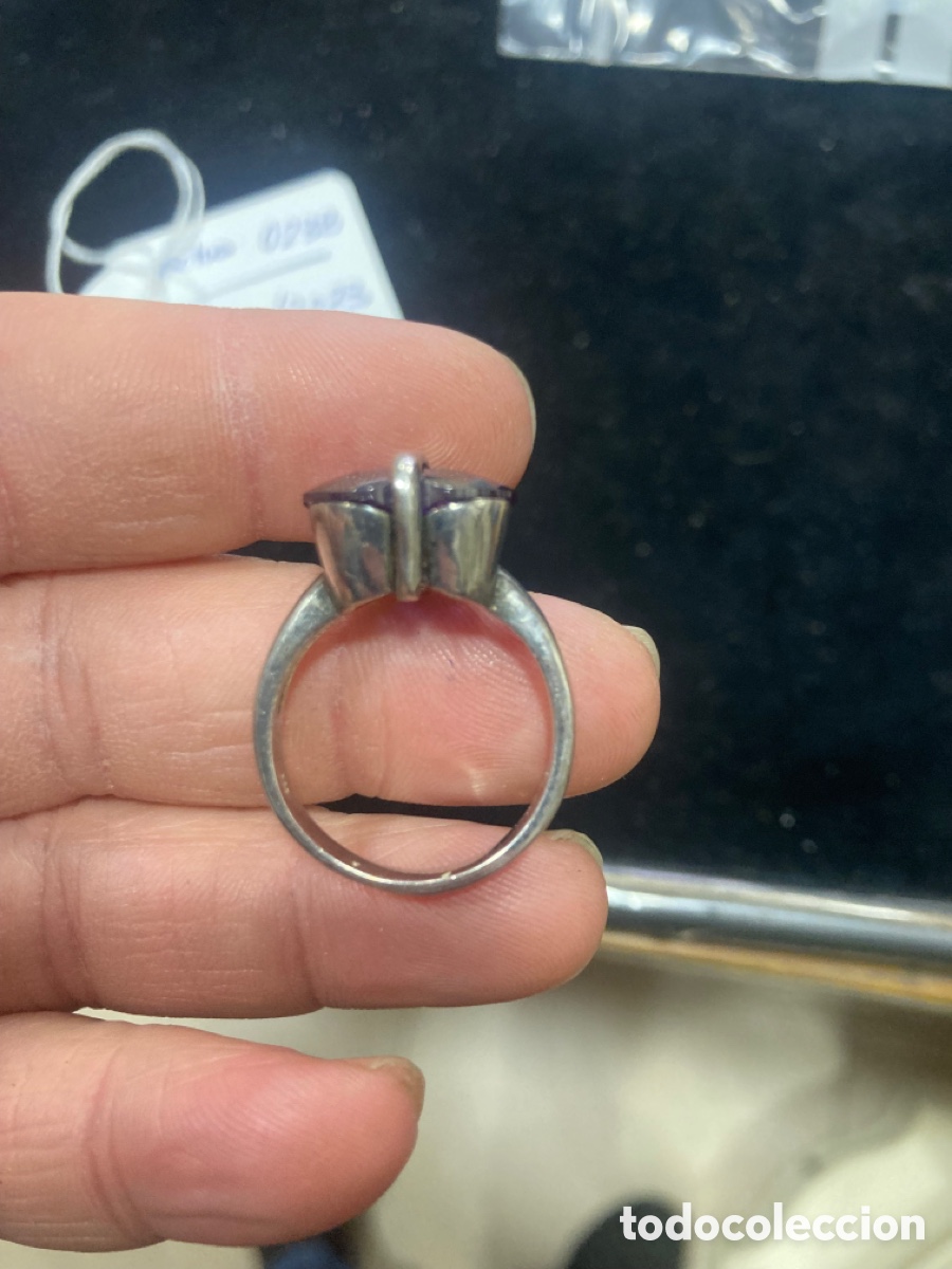 Joyeria: Bonito anillo de plata y amatista - Foto 1