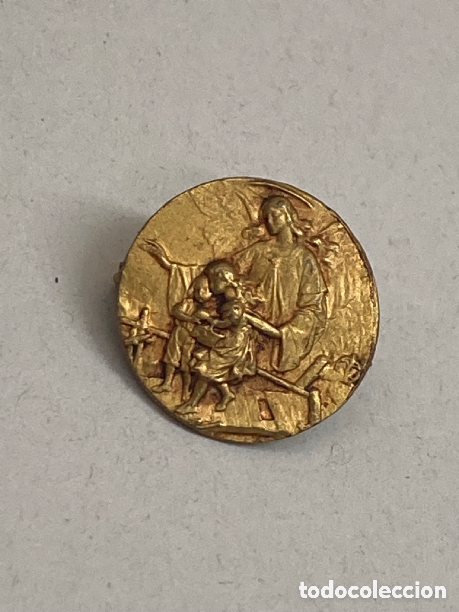 Joyeria: Broche met&aacute;lico religioso - Foto 1