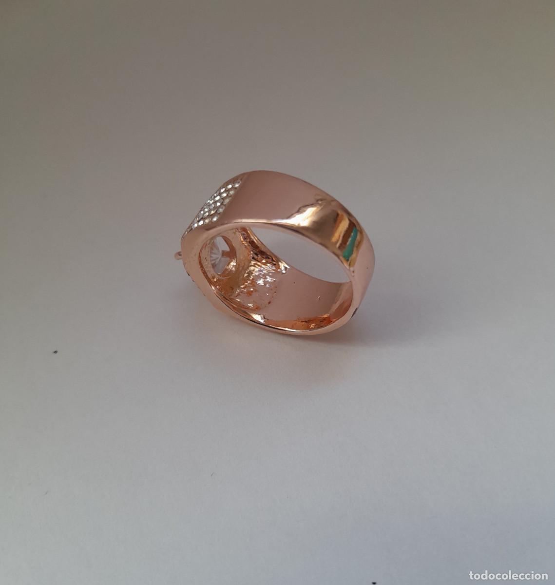 Joyeria: ANILLO ANTIGUO CHAPADO EN ORO ROSA - Foto 4