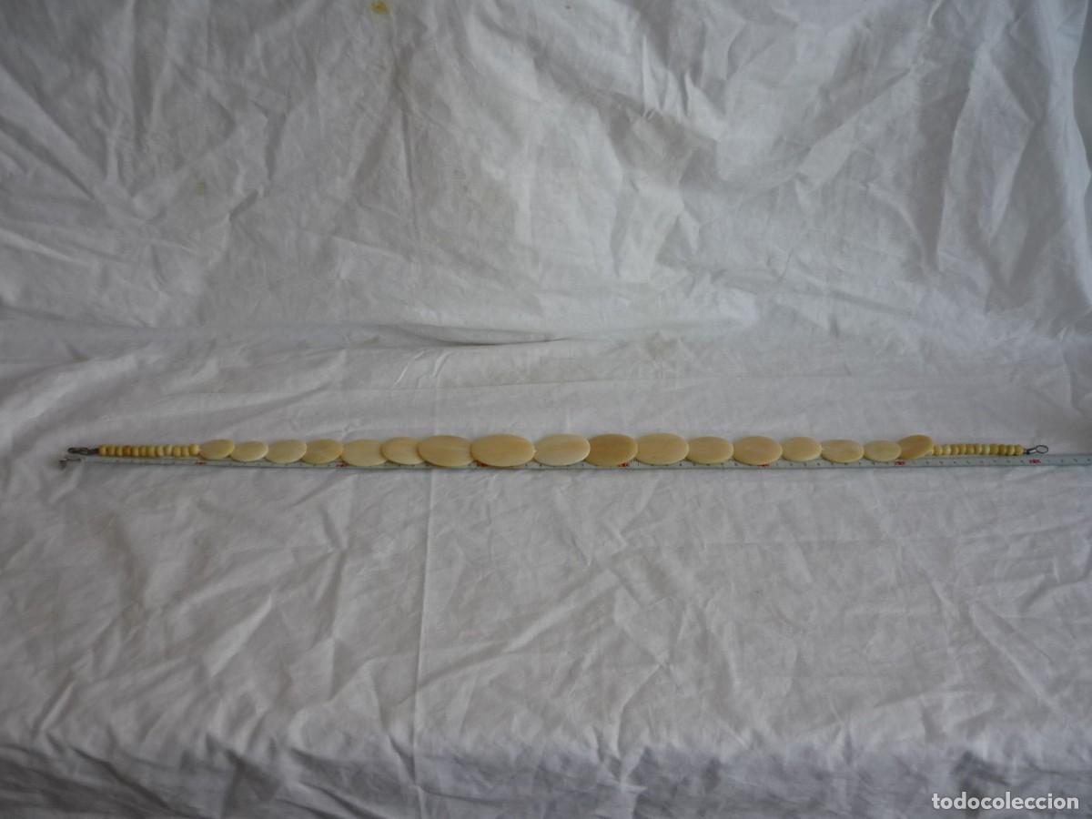 Joyeria: Collar largo de piezas talladas en hueso - Foto 10