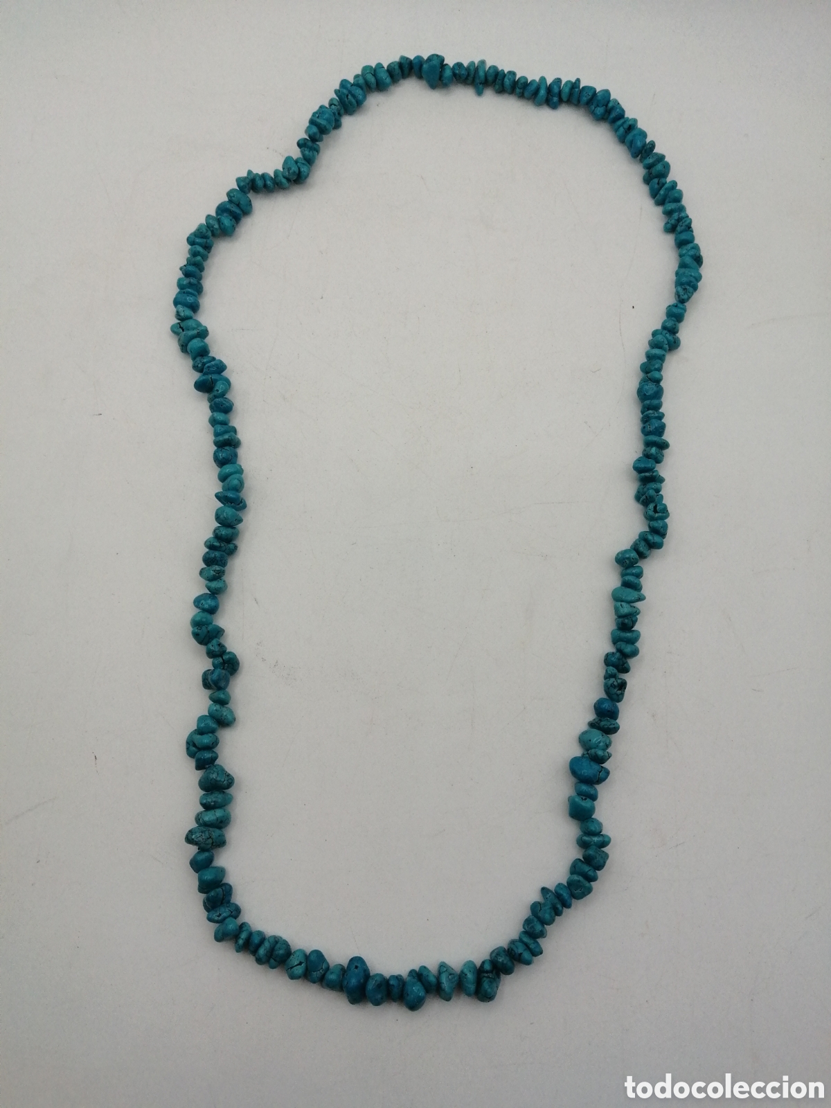 Joyeria: Collar turquesas irregulares. Sin cierre - Foto 3
