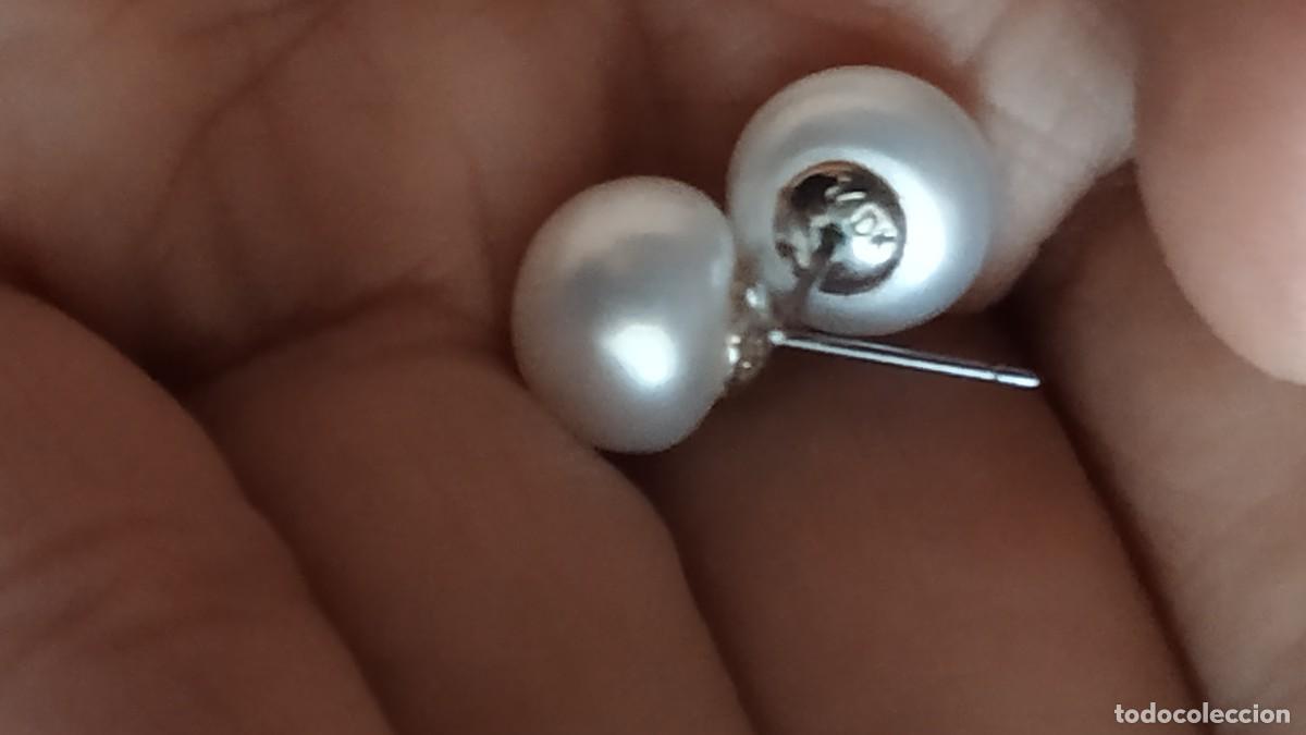Joyeria: Pendientes perlas plata chapada en oro - Foto 5