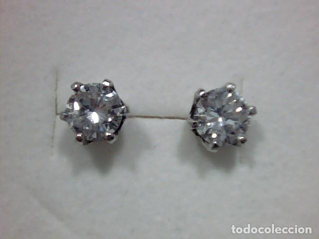Joyeria: pendientes oro 18 kts con diamante - Foto 1