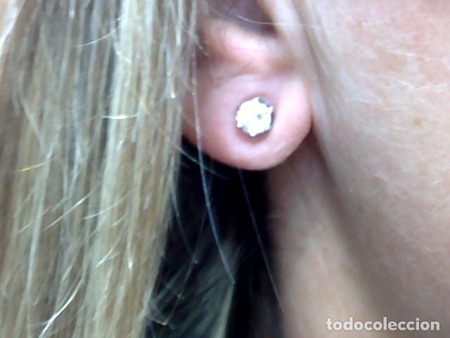 Joyeria: pendientes oro 18 kts con diamante - Foto 3