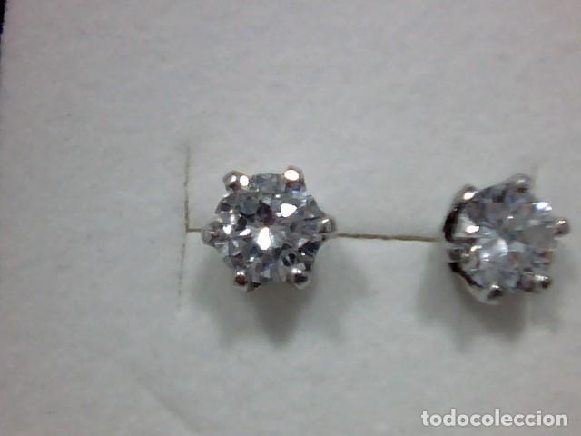 Joyeria: pendientes oro 18 kts con diamante - Foto 4