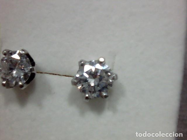 Joyeria: pendientes oro 18 kts con diamante - Foto 5