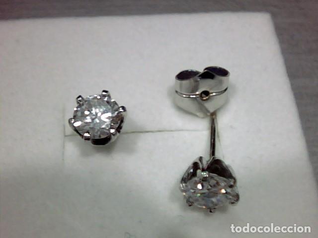 Joyeria: pendientes oro 18 kts con diamante - Foto 6